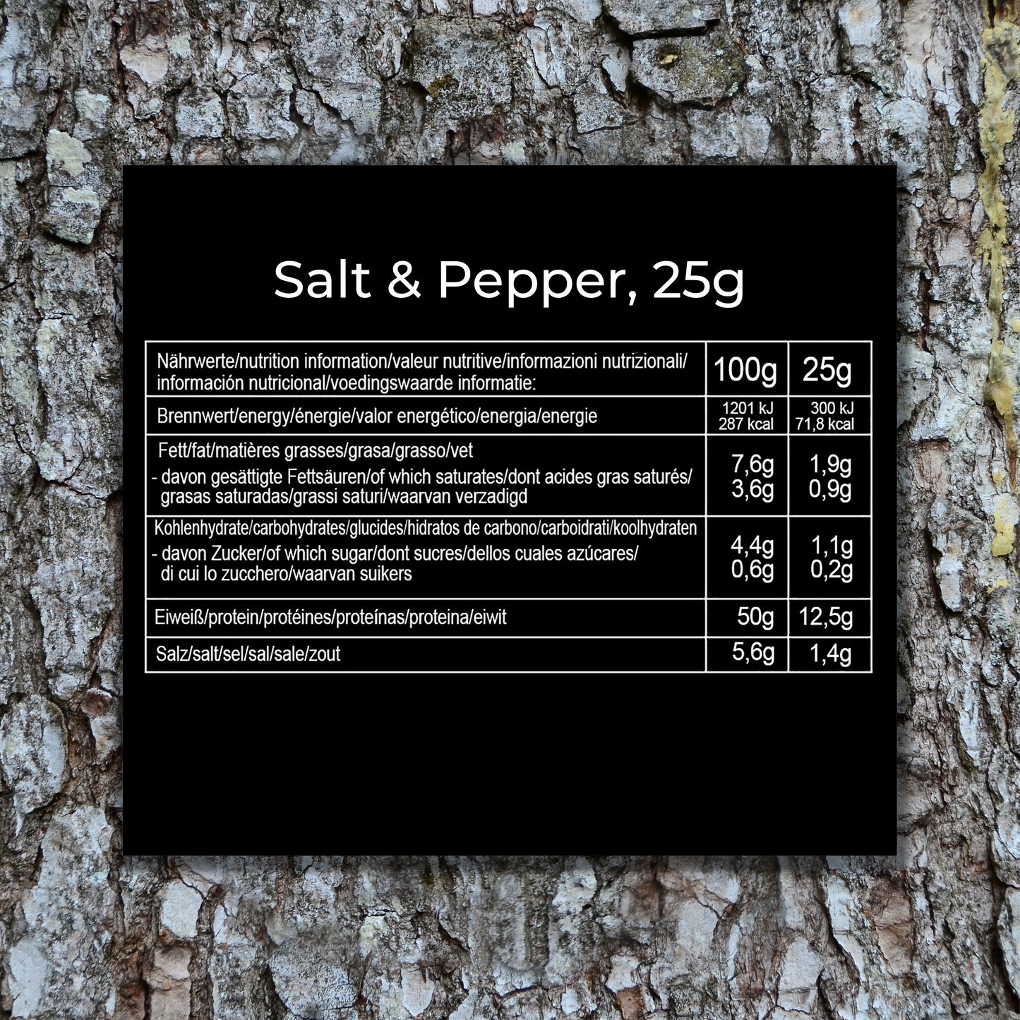 Nährwerttabelle Simple Jerky - Salt & Pepper (25g)